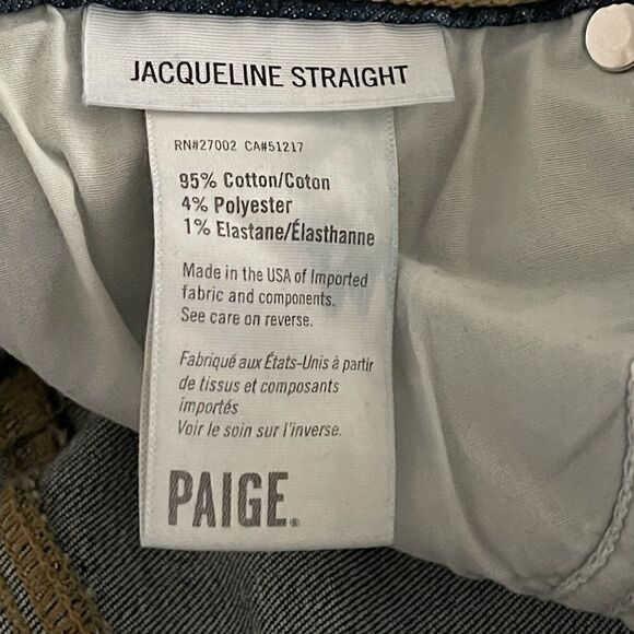 PAIGE jeans Jacqueline straight sz 25 - Picture 5 of 13